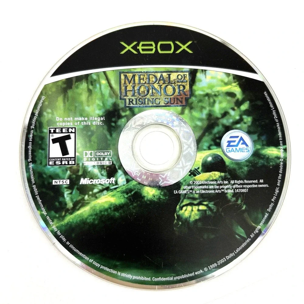 Medal of Honor: Rising Sun (Microsoft Xbox, 2003)‎ W/ Manual